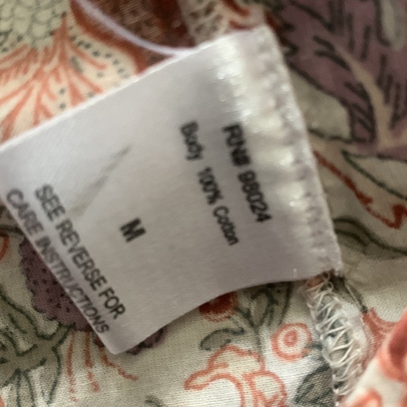 Anthropologie Love The Floral‎ Label Botanical Top NWOT Size Medium - Picture 8 of 14